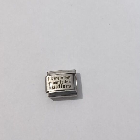 In Memory Italian Link Stainless Steel Charm for Nomination Style Bracelet‎ - Picture 1 of 2